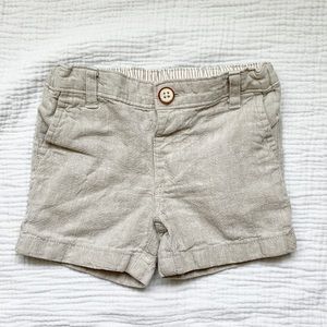 Edgehill Collection Baby Linen Button up Shorts Size 6m